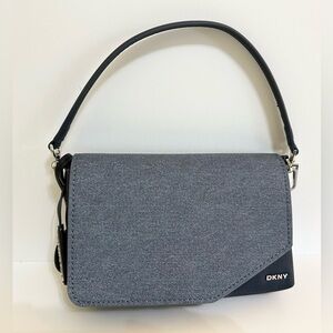 DKNY Mecca Navy Blue & Denim Shoulder Bag